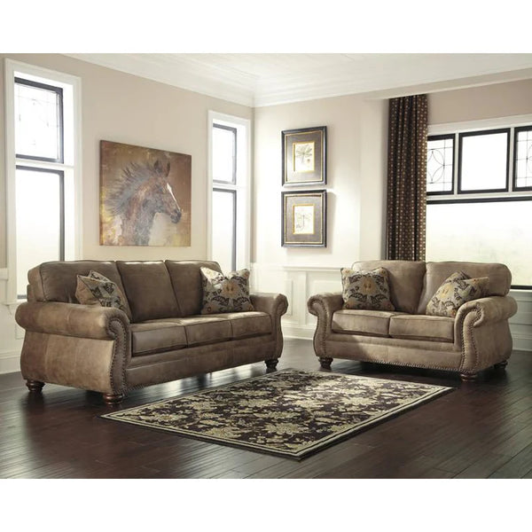 2pc Living Room Set Larkinhurst Stationary Fabric Sofa and Loveseat 3190138/3190135