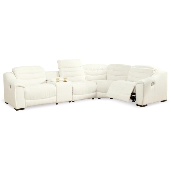 Signature Design by Ashley Next-Gen Gaucho Power Reclining Leather Look 5 pc Sectional 5850558/5850557/5850531/5850577/5850562 IMAGE 1