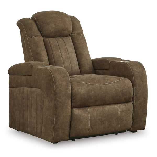 Signature Design by Ashley Wolfridge Power Leather Look Recliner 6070313 IMAGE 1
