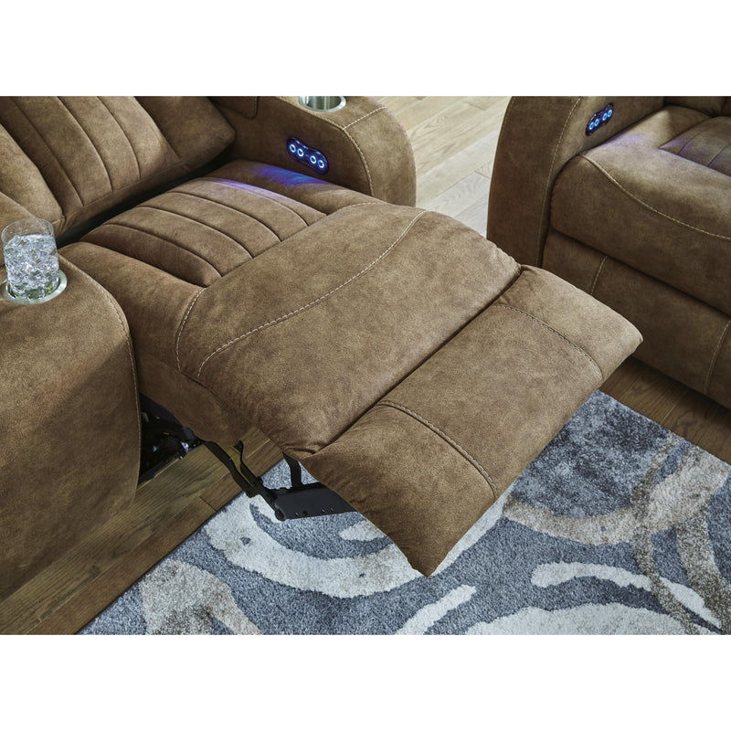 Signature Design by Ashley Wolfridge Power Reclining Leather Look Loveseat 6070318 IMAGE 11