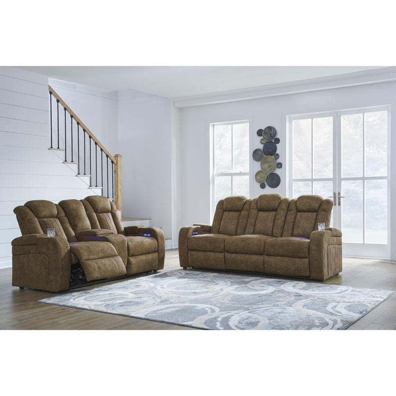 Signature Design by Ashley Wolfridge Power Reclining Leather Look Loveseat 6070318 IMAGE 13