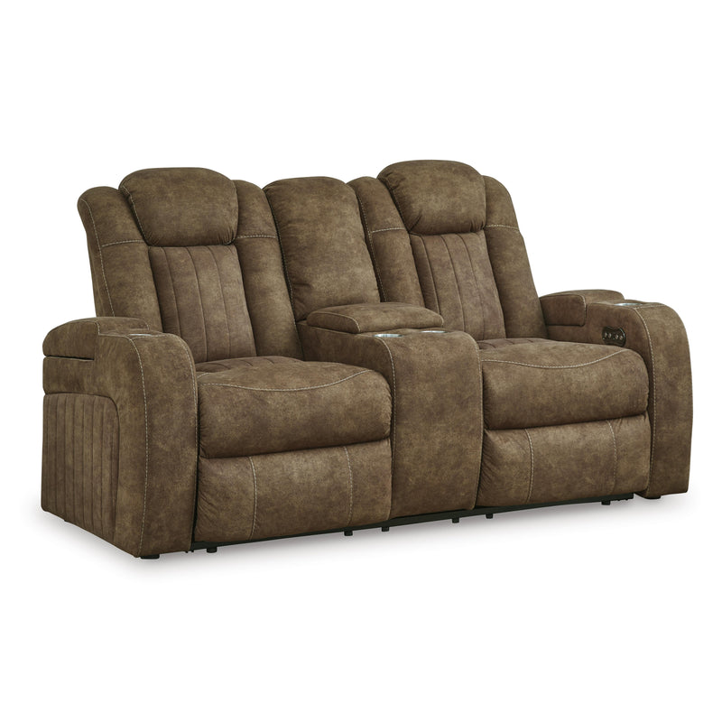 Signature Design by Ashley Wolfridge Power Reclining Leather Look Loveseat 6070318 IMAGE 1