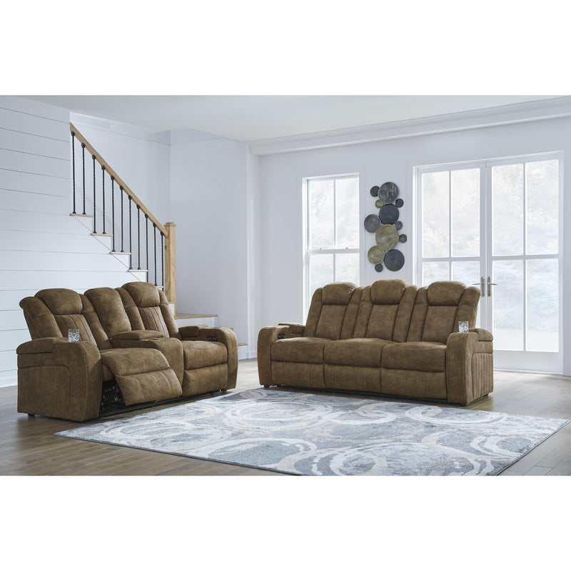 Signature Design by Ashley Wolfridge Power Reclining Leather Look Loveseat 6070318 IMAGE 20