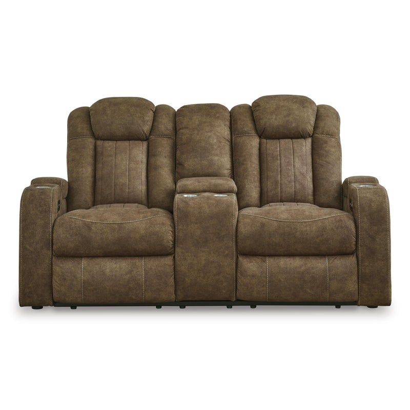Signature Design by Ashley Wolfridge Power Reclining Leather Look Loveseat 6070318 IMAGE 3