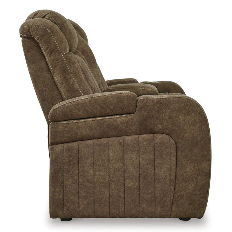 Signature Design by Ashley Wolfridge Power Reclining Leather Look Loveseat 6070318 IMAGE 4