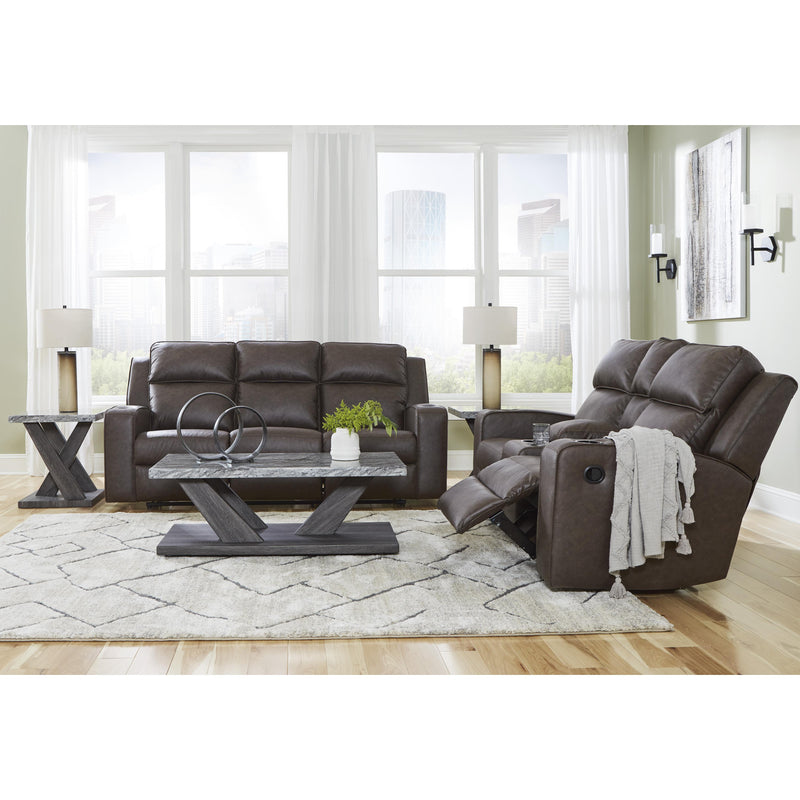 Signature Design by Ashley Lavenhorne Reclining Leather Look Loveseat 6330694 IMAGE 13