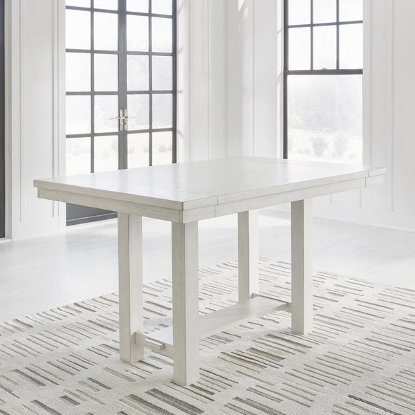 Signature Design by Ashley Robbinsdale Counter Height Dining Table with Trestle Base D642-32 IMAGE 1