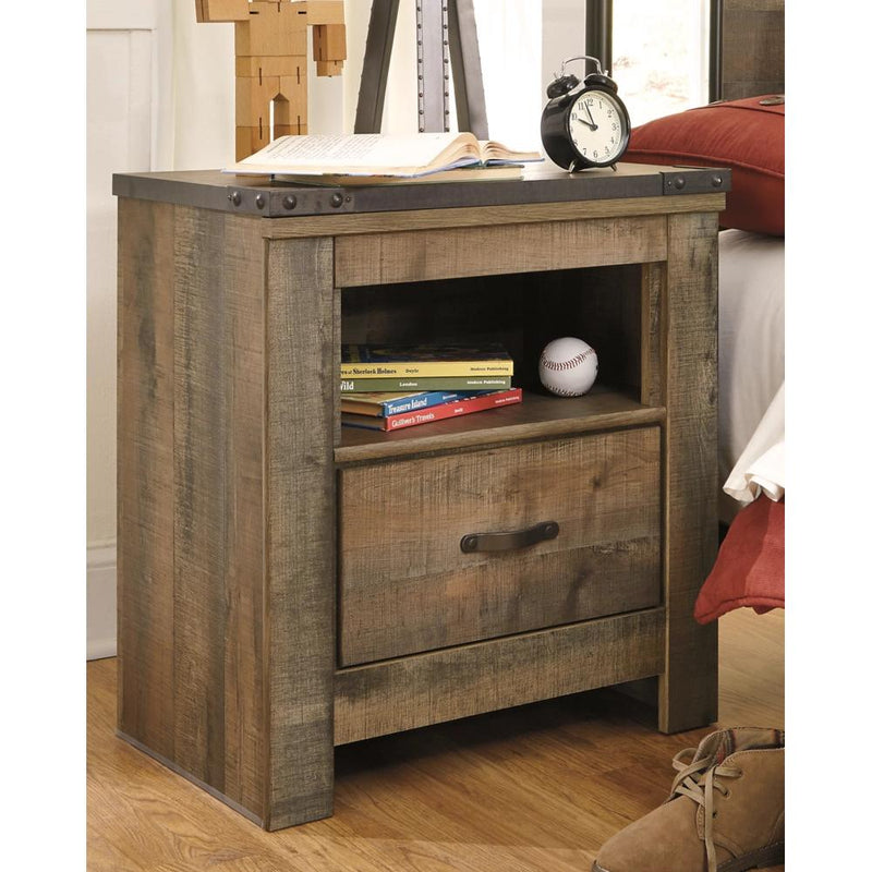 Signature Design by Ashley Trinell 1-Drawer Kids Nightstand B446-91 IMAGE 2