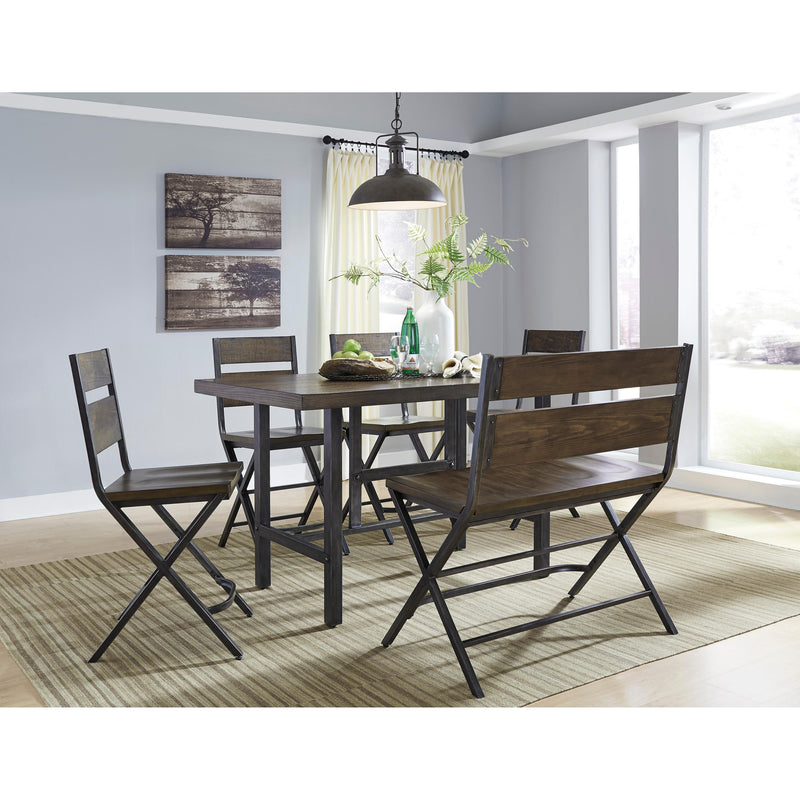 Signature Design by Ashley Kavara Counter Height Dining Table with Trestle Base D469-13 IMAGE 7