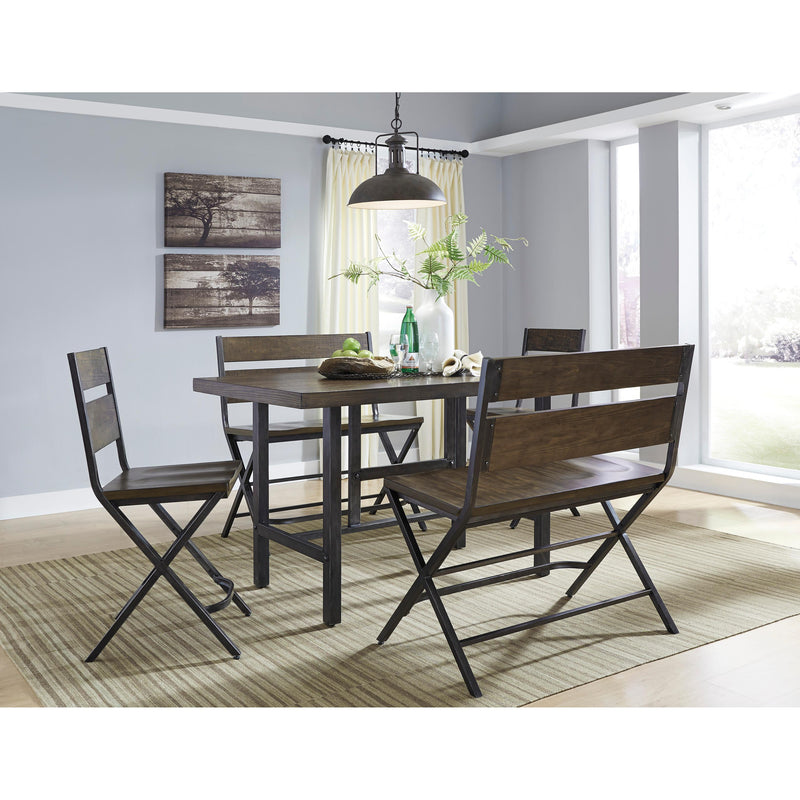 Signature Design by Ashley Kavara Counter Height Dining Table with Trestle Base D469-13 IMAGE 9