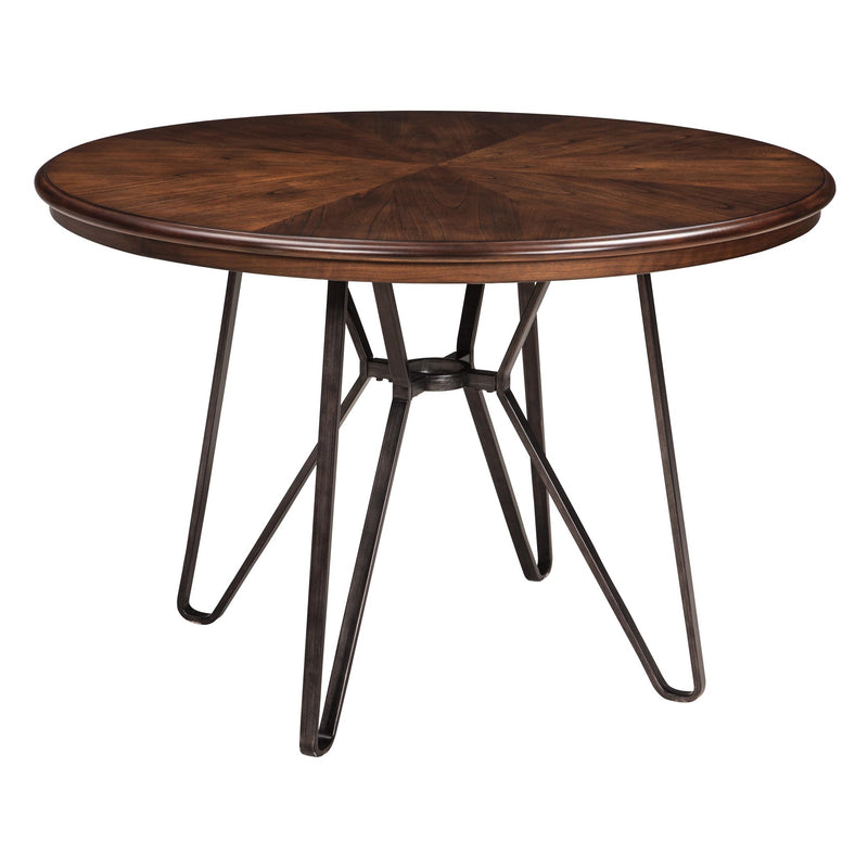 Signature Design by Ashley Round Centiar Dining Table with Pedestal Base D372-15 IMAGE 1