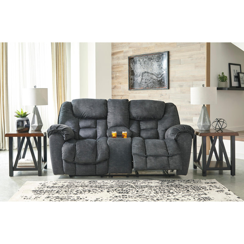 Signature Design by Ashley Capehorn Reclining Fabric Loveseat 7690294 IMAGE 3