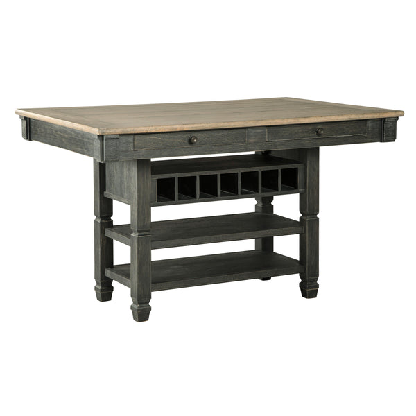 Signature Design by Ashley Tyler Creek Counter Height Dining Table with Pedestal Base D736-32 IMAGE 1
