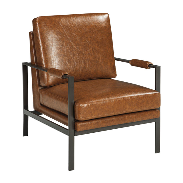 Signature Design by Ashley Peacemaker Stationary Leather Look Accent Chair A3000029 IMAGE 1
