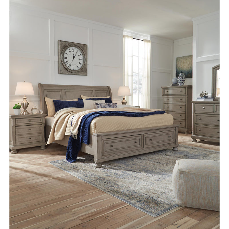 Signature Design by Ashley Lettner King Sleigh Bed with Storage B733-78/B733-76/B733-99 IMAGE 4