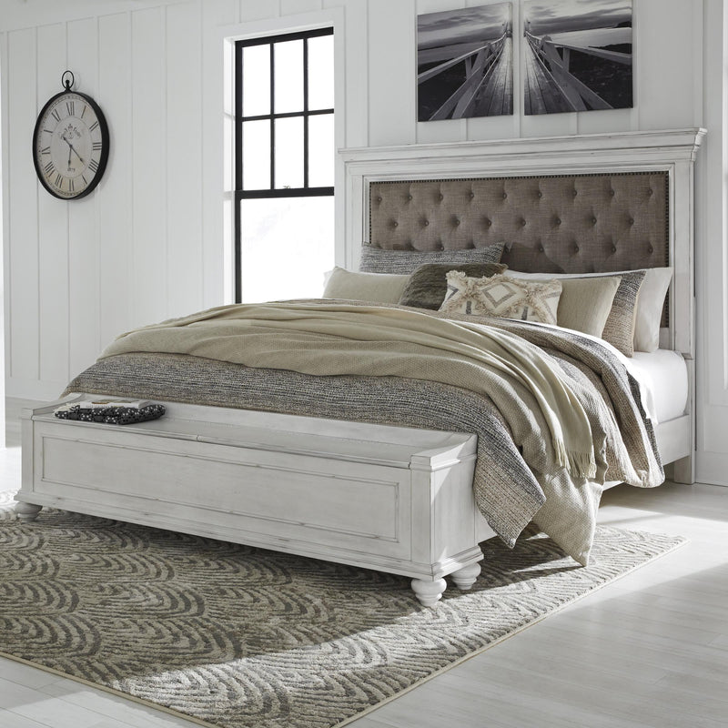 Benchcraft Kanwyn Queen Upholstered Panel Bed with Storage B777-157/B777-54S/B777-96 IMAGE 4
