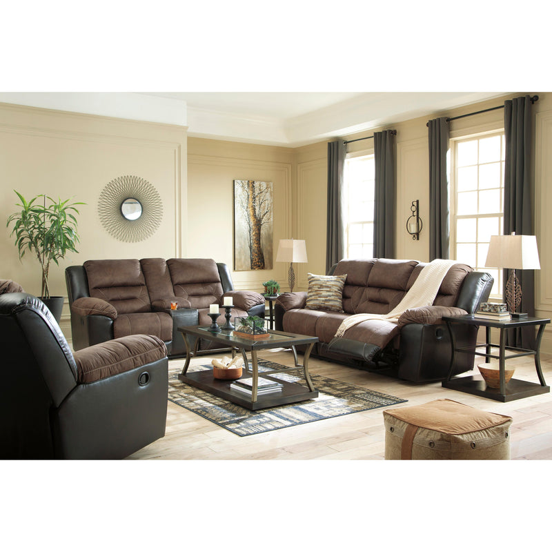 Signature Design by Ashley Earhart Reclining Fabric and Leather Look Loveseat 2910194 IMAGE 12