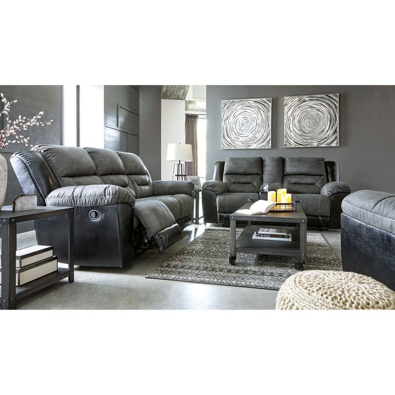 Signature Design by Ashley Earhart Reclining Fabric and Leather Look Loveseat 2910294 IMAGE 12