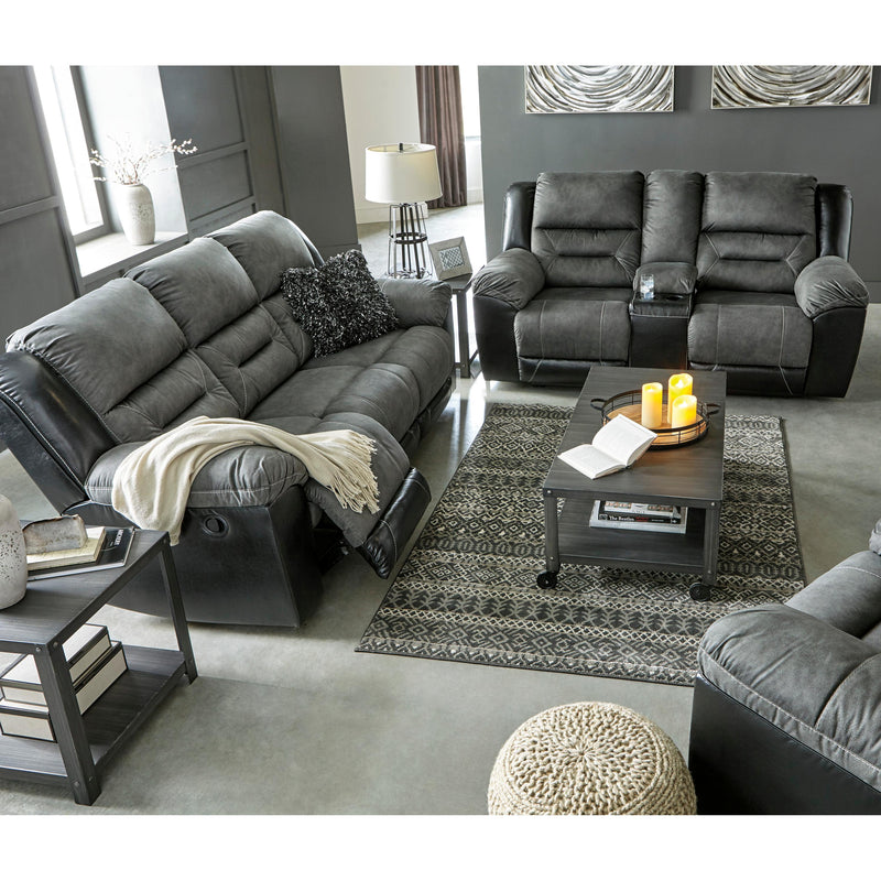 Signature Design by Ashley Earhart Reclining Fabric and Leather Look Loveseat 2910294 IMAGE 8
