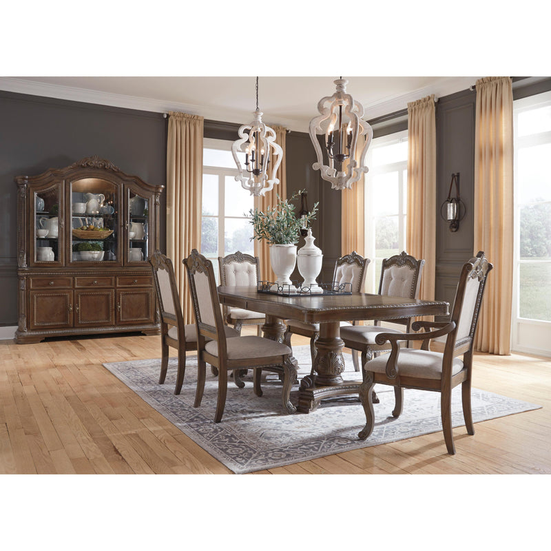 Signature Design by Ashley Charmond Dining Table with Pedestal Base D803-55T/D803-55B IMAGE 10