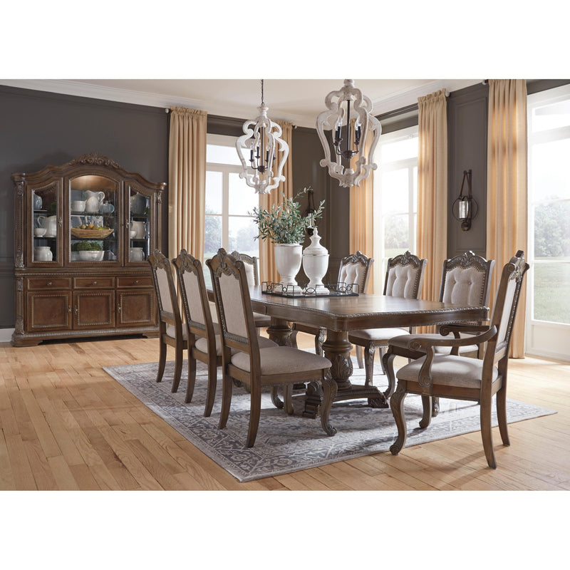 Signature Design by Ashley Charmond Dining Table with Pedestal Base D803-55T/D803-55B IMAGE 11