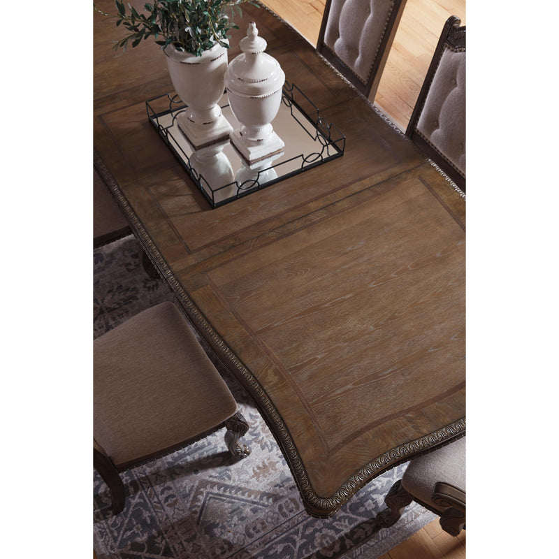 Signature Design by Ashley Charmond Dining Table with Pedestal Base D803-55T/D803-55B IMAGE 3
