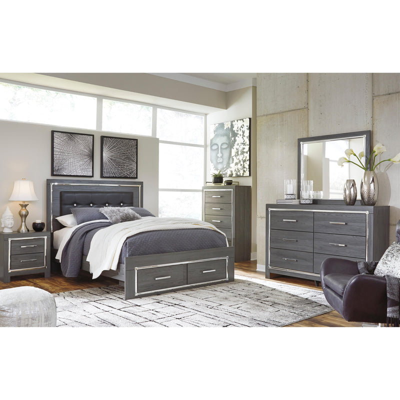Signature Design by Ashley Lodanna Queen Upholstered Panel Bed with Storage B214-57/B214-54S/B214-96 IMAGE 9