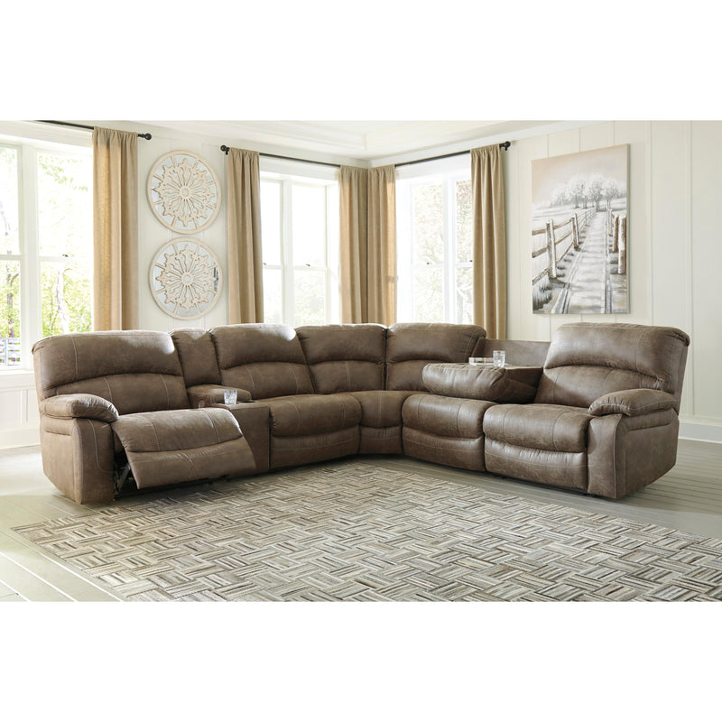 Benchcraft Segburg Power Reclining Leather Look Sectional 3430359/3430377/3430354/3430362 IMAGE 4