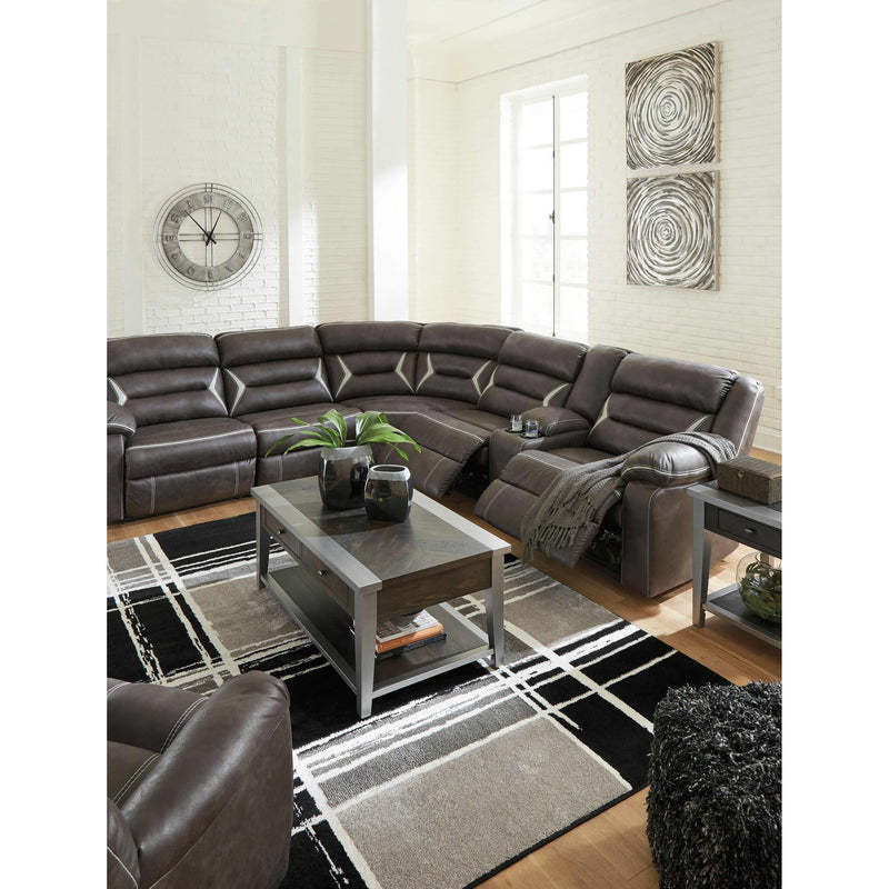 Signature Design by Ashley Kincord Power Reclining Leather Look 4 pc Sectional 1310458/1310446/1310477/1310473 IMAGE 11