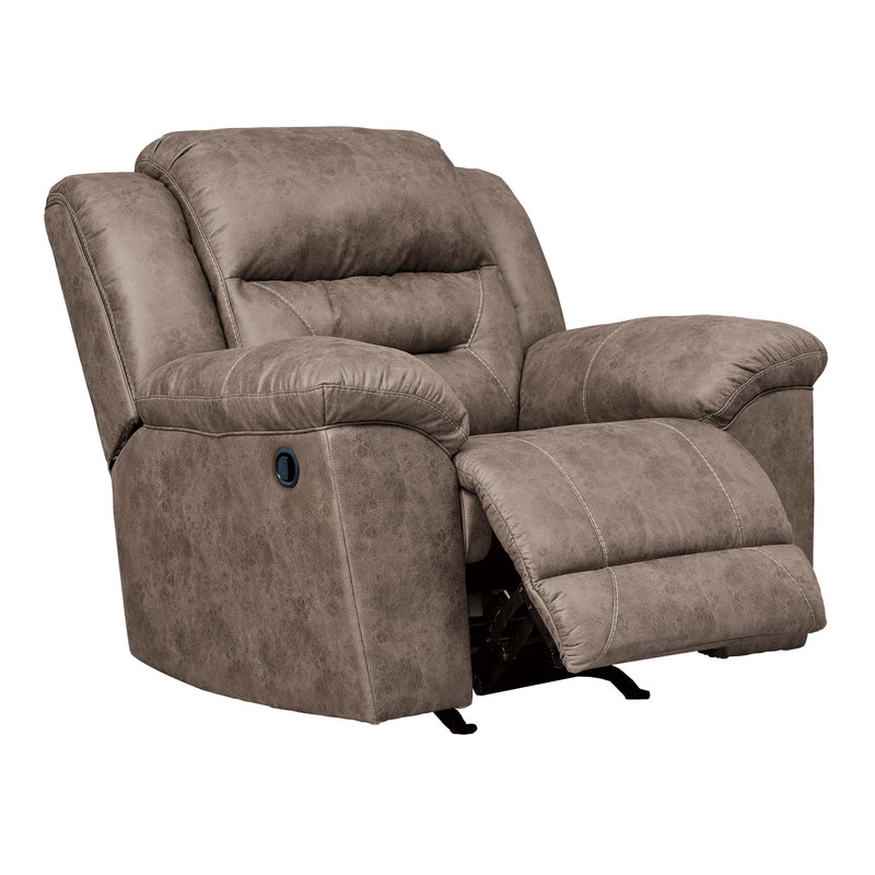 Signature Design by Ashley Stoneland Rocker Leather Look Recliner 3990525 IMAGE 3