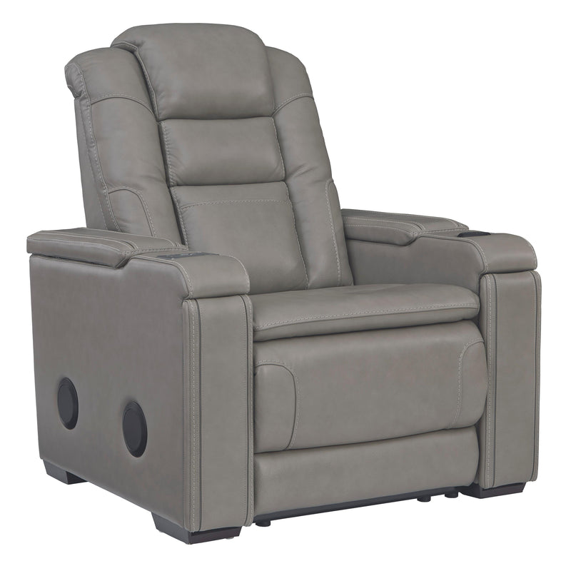 Signature Design by Ashley Boerna Power Leather Match Recliner 7360713 IMAGE 2