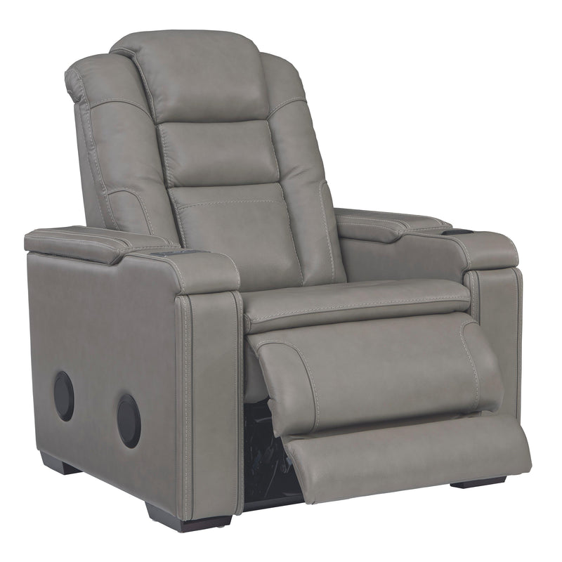 Signature Design by Ashley Boerna Power Leather Match Recliner 7360713 IMAGE 3