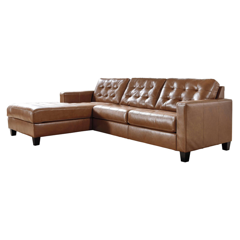 Signature Design by Ashley Baskove Leather Match 2 pc Sectional 1110216/1110256 IMAGE 1