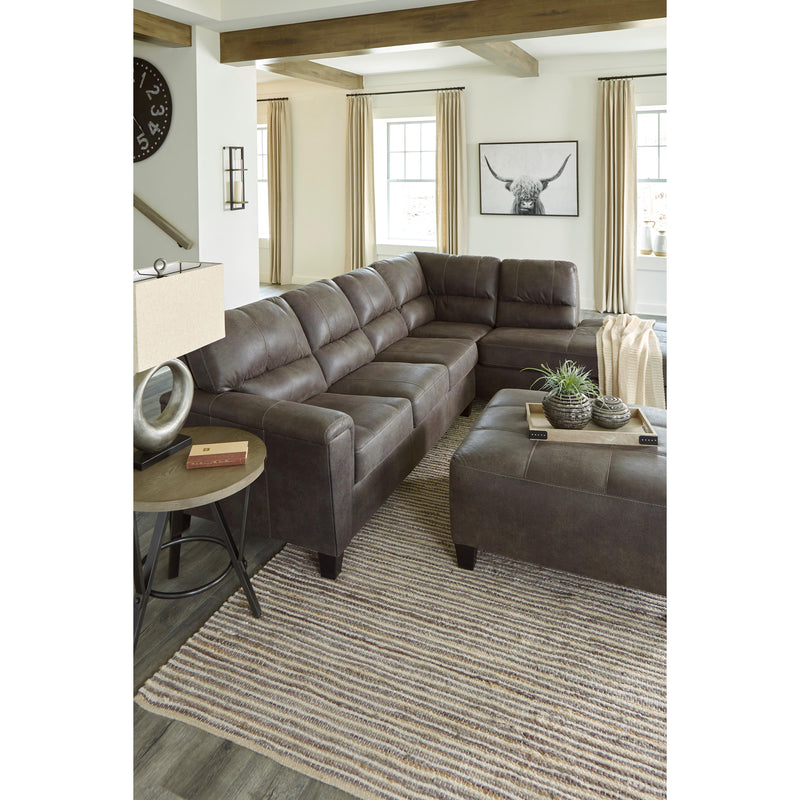 Signature Design by Ashley Navi Leather Look Sleeper Sectional 9400269/9400217 IMAGE 7