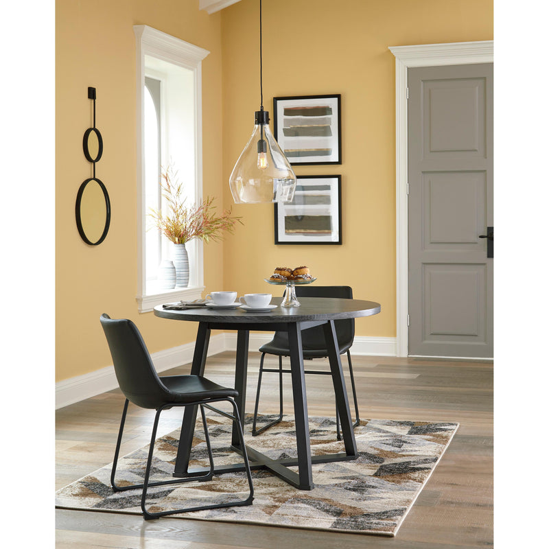 Signature Design by Ashley Round Centiar Dining Table with Pedestal Base D372-16 IMAGE 5