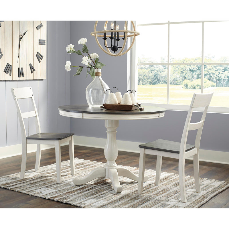 Signature Design by Ashley Round Nelling Dining Table with Pedestal Base D287-15B/D287-15T IMAGE 5
