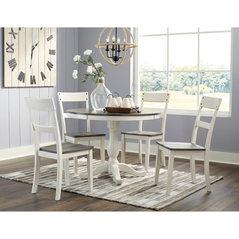 Signature Design by Ashley Round Nelling Dining Table with Pedestal Base D287-15B/D287-15T IMAGE 6