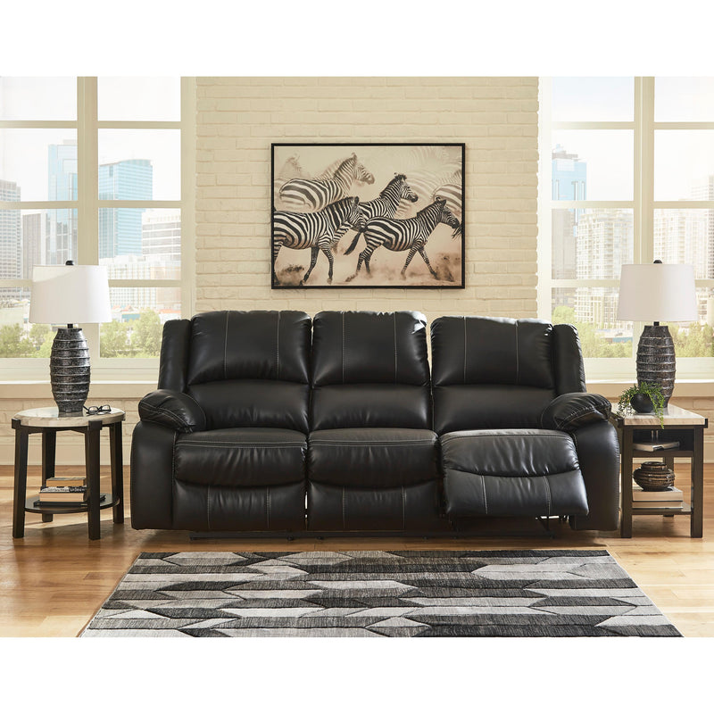 Signature Design by Ashley Calderwell Power Reclining Leather Look Sofa 7710187 IMAGE 5