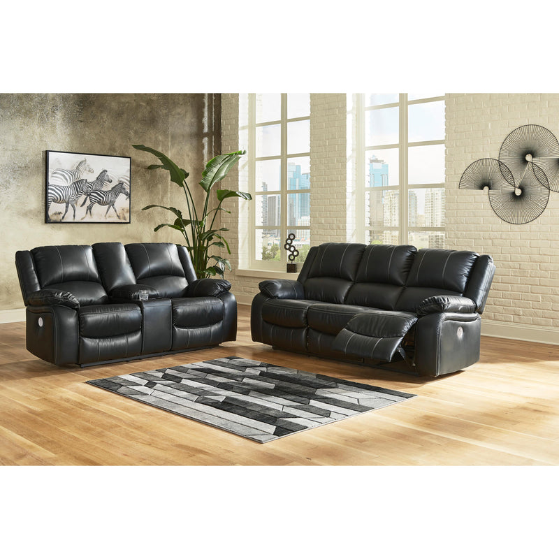 Signature Design by Ashley Calderwell Power Reclining Leather Look Sofa 7710187 IMAGE 6