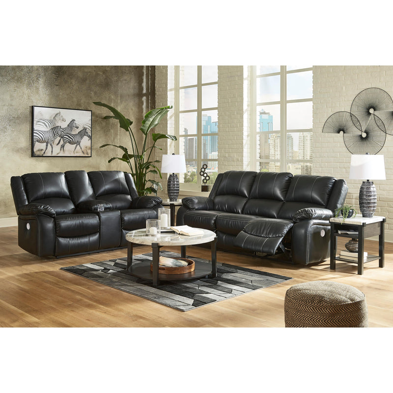 Signature Design by Ashley Calderwell Power Reclining Leather Look Sofa 7710187 IMAGE 7