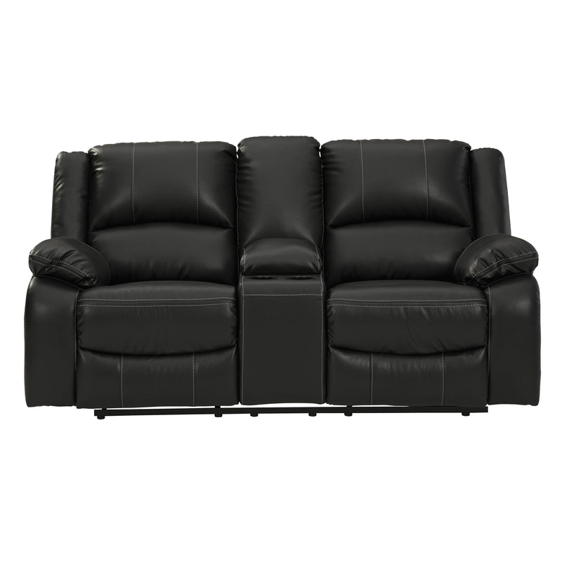 Signature Design by Ashley Calderwell Reclining Leather Look Loveseat 7710194 IMAGE 1
