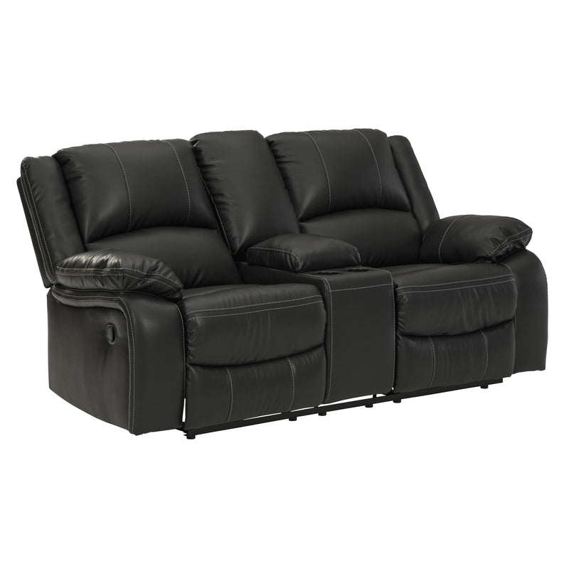 Signature Design by Ashley Calderwell Reclining Leather Look Loveseat 7710194 IMAGE 2