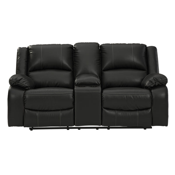 Signature Design by Ashley Calderwell Power Reclining Leather Look Loveseat 7710196 IMAGE 1