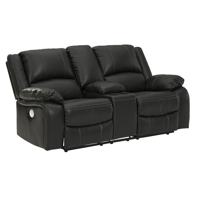 Signature Design by Ashley Calderwell Power Reclining Leather Look Loveseat 7710196 IMAGE 2