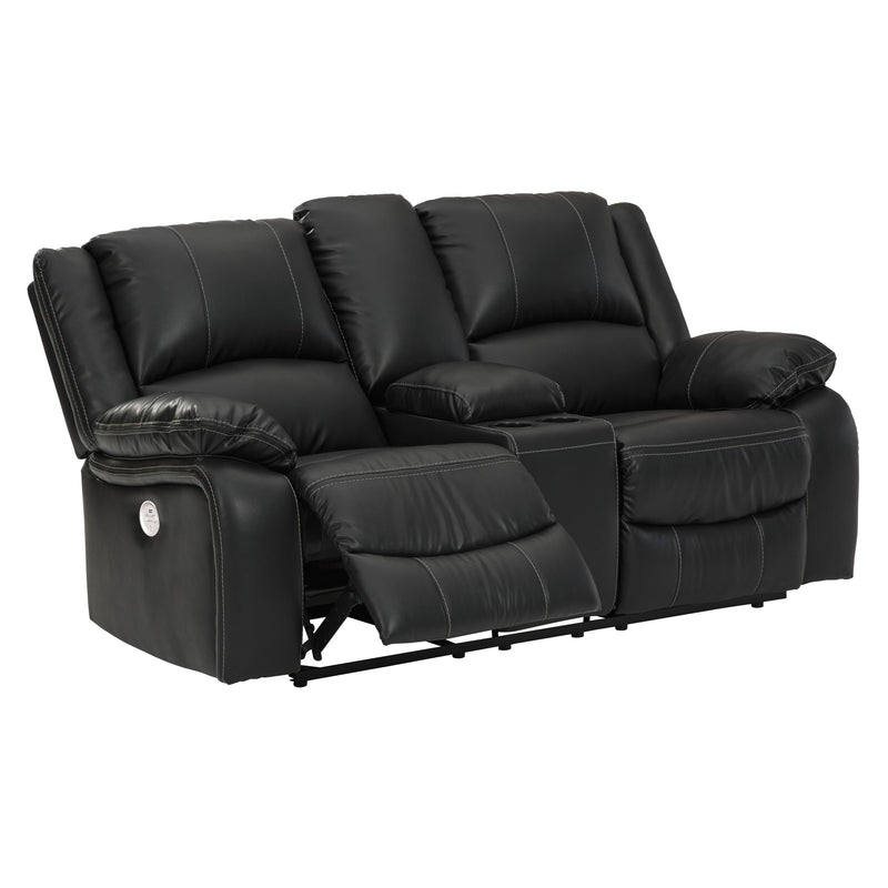 Signature Design by Ashley Calderwell Power Reclining Leather Look Loveseat 7710196 IMAGE 3