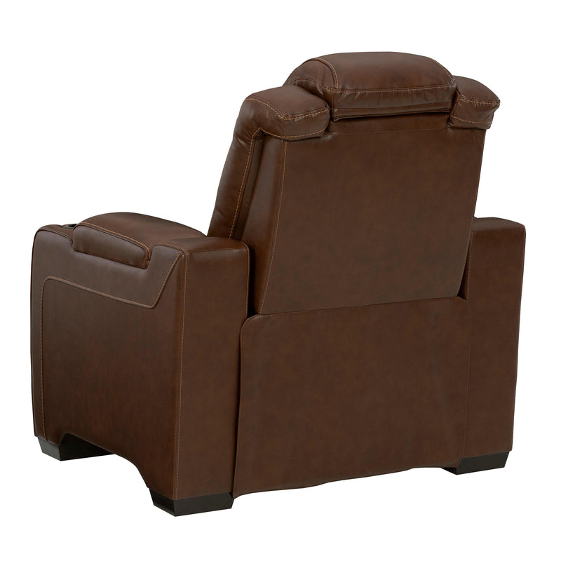 Signature Design by Ashley Backtrack Power Leather Match Recliner U2800413 IMAGE 5