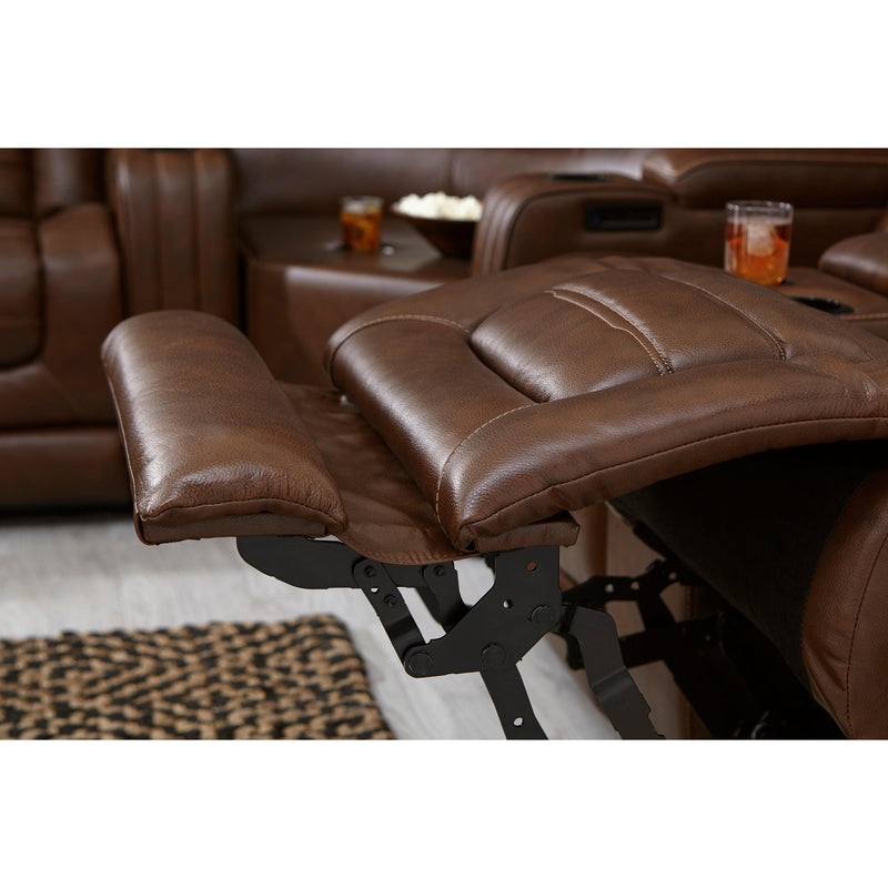 Signature Design by Ashley Backtrack Power Recliner Leather Match Loveseat U2800418 IMAGE 11
