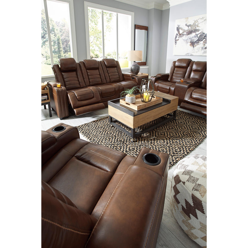 Signature Design by Ashley Backtrack Power Recliner Leather Match Loveseat U2800418 IMAGE 15