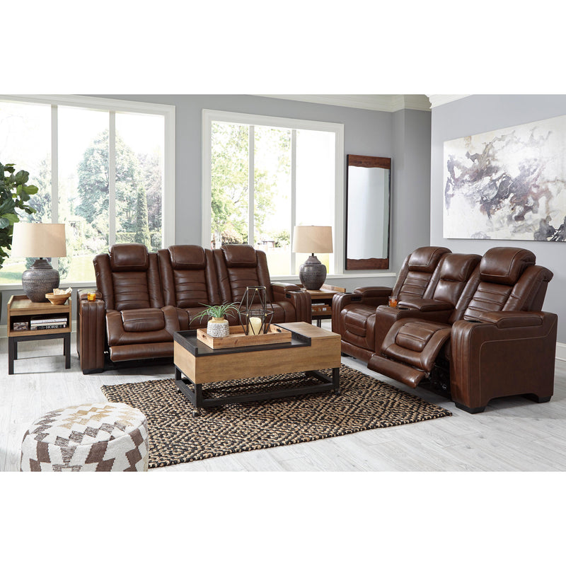 Signature Design by Ashley Backtrack Power Recliner Leather Match Loveseat U2800418 IMAGE 16