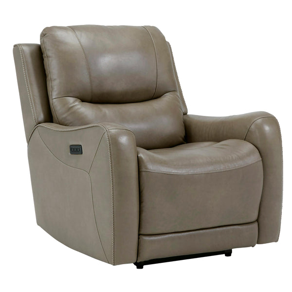 Signature Design by Ashley Galahad Power Leather Match Recliner with Wall Recline 6610206 IMAGE 1